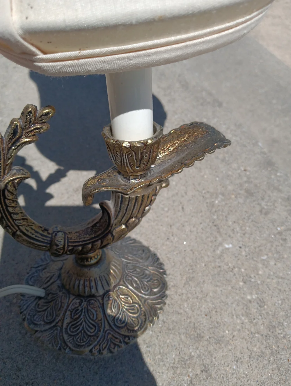 Vintage Brass Table Desk Accent Lamp